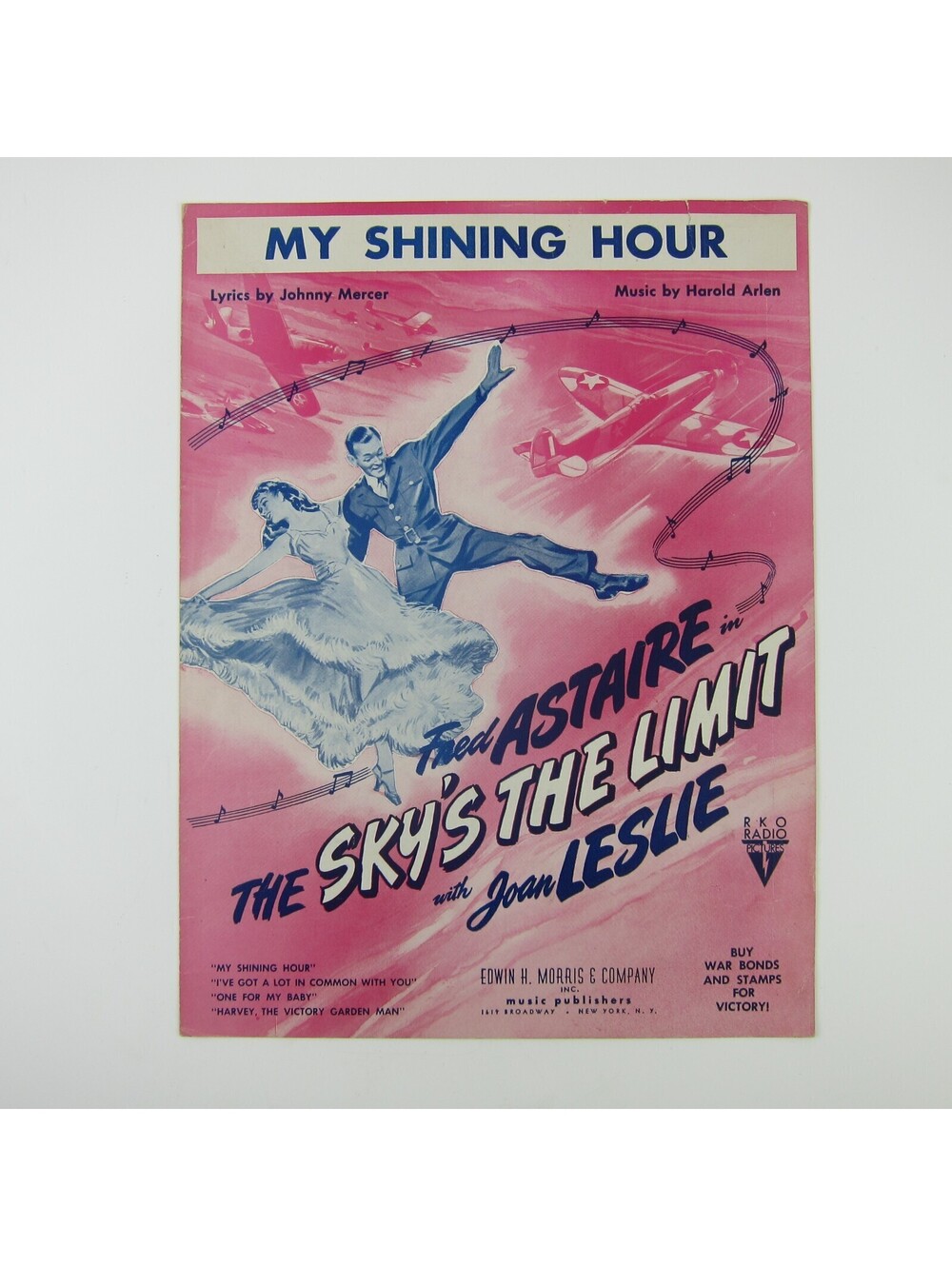 Sheet Music My Shining Hour The Sky's The Limit Fred Astaire Joan Leslie 1943